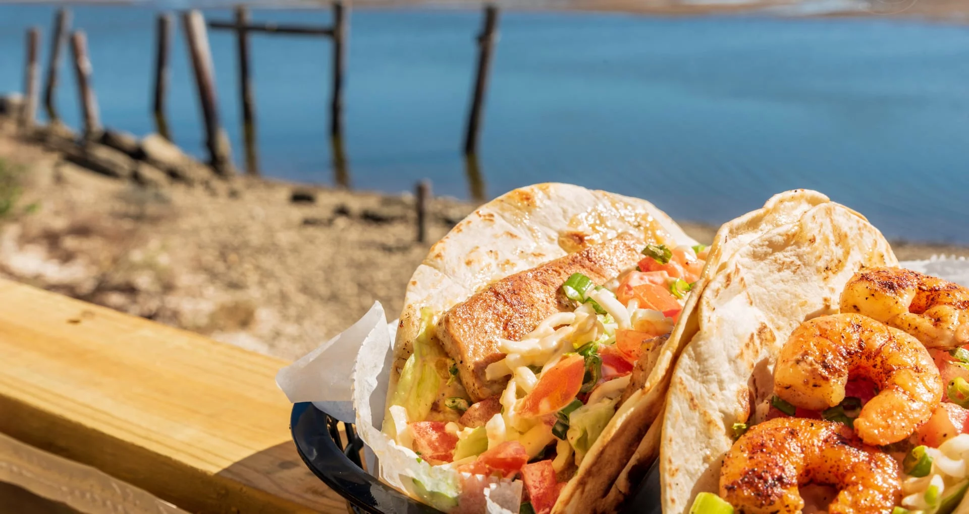 Shrimp and Fish Tacos at Lynn's